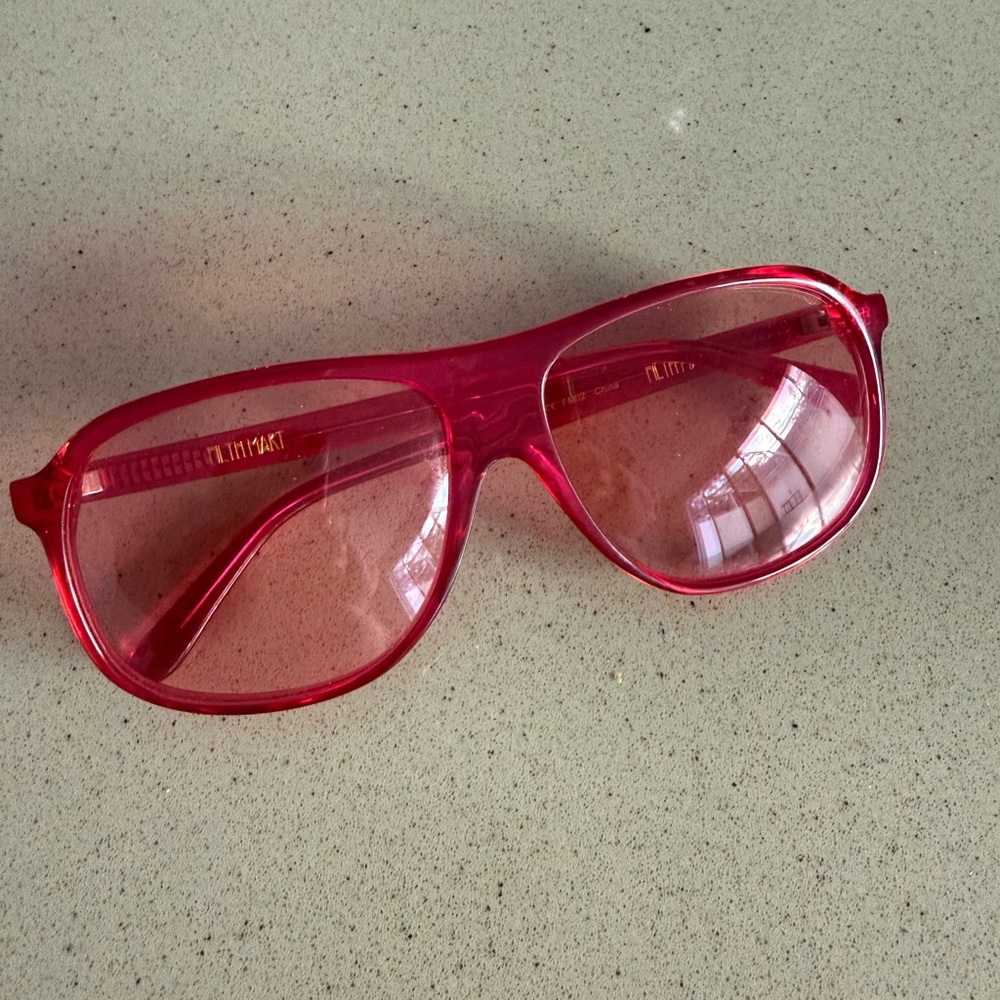 Filth mart pink sunglasses NWOT